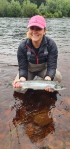 A second fish – lovely grilse

